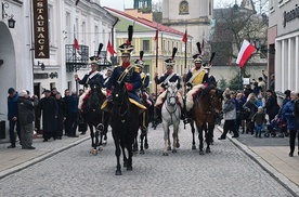 Pułk ułanów Księstwa Warszawskiego na obchodach w Sandomierzu.