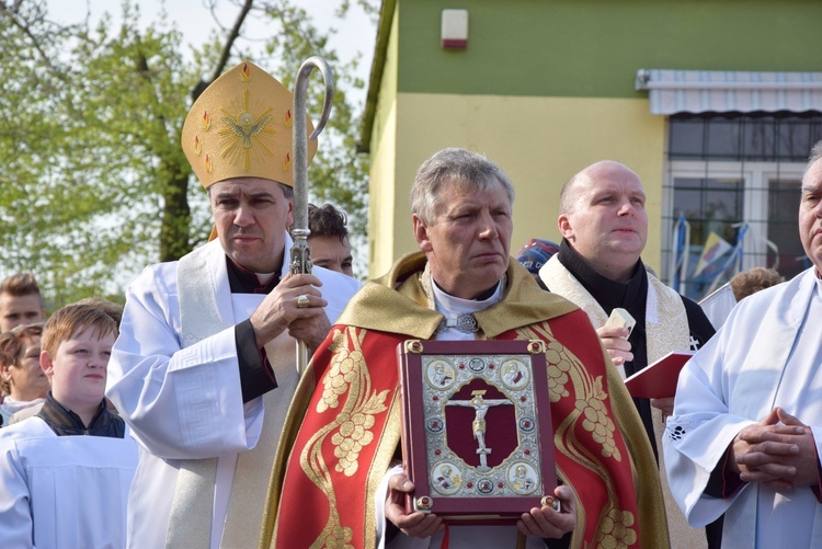 Powitanie ikony MB Częstochowskiej w parafii Sobótka