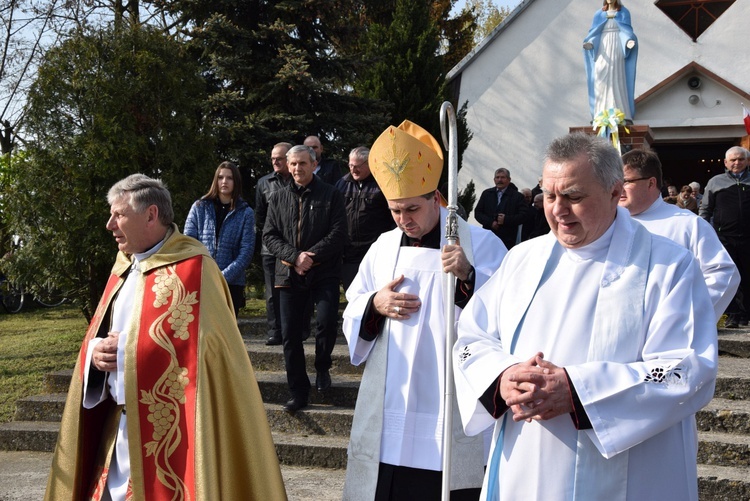 Powitanie ikony MB Częstochowskiej w parafii Sobótka