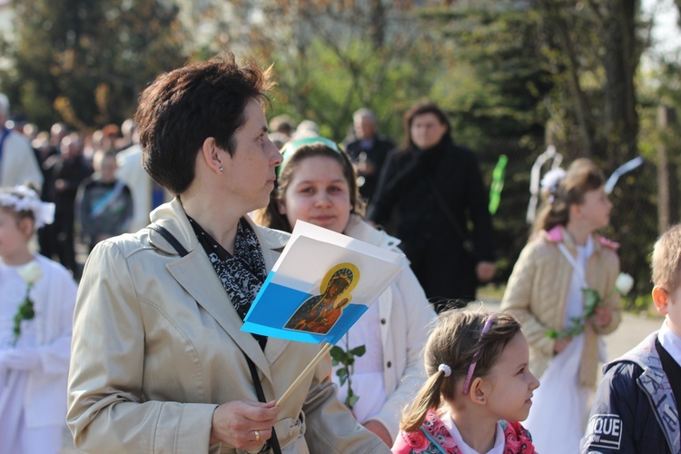 Powitanie ikony MB Częstochowskiej w Mazewie