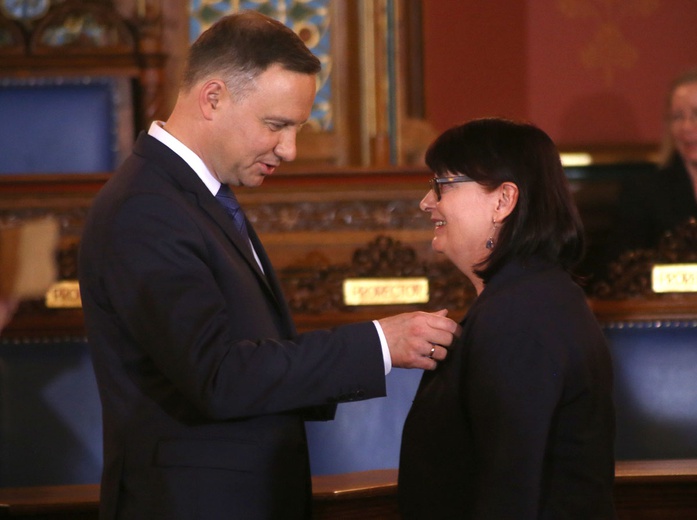 Andrzej Duda odznaczył działaczy i współpracowników SKS