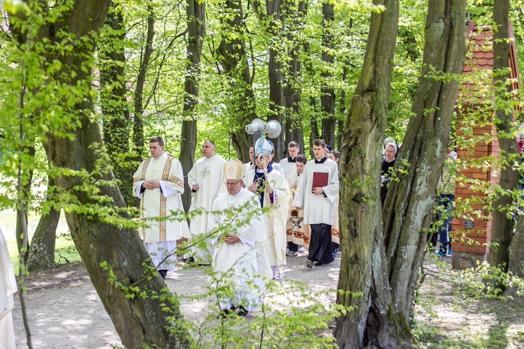 Poświęcenie kapliczek w Gietrzwałdzie