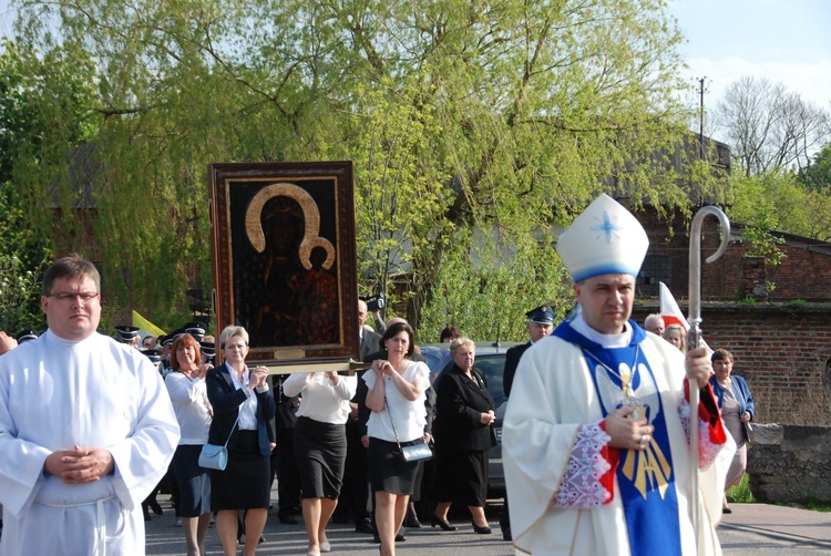 Powitanie ikony MB Częstochowskiej w Siedlcu