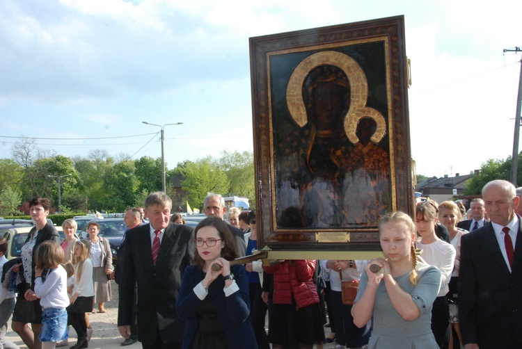 Powitanie ikony MB Częstochowskiej w Siedlcu