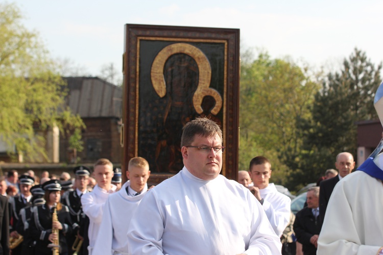 Powitanie ikony MB Częstochowskiej w Siedlcu