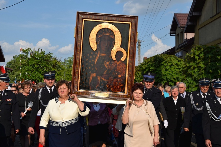 Powitanie ikony MB Częstochowskiej w Grabowie