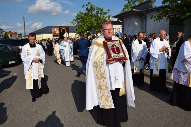 Powitanie ikony MB Częstochowskiej w Grabowie