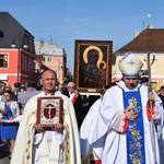 Powitanie ikony MB Częstochowskiej w parafii św. Andrzeja Apostoła w Łęczycy