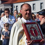 Powitanie ikony MB Częstochowskiej w parafii św. Andrzeja Apostoła w Łęczycy