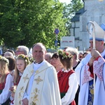 Powitanie ikony MB Częstochowskiej w parafii św. Andrzeja Apostoła w Łęczycy