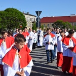 Powitanie ikony MB Częstochowskiej w parafii św. Andrzeja Apostoła w Łęczycy