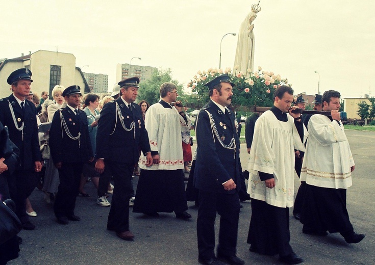 Nawiedzenie figury MB Fatimskiej w Płocku w 1996 r.