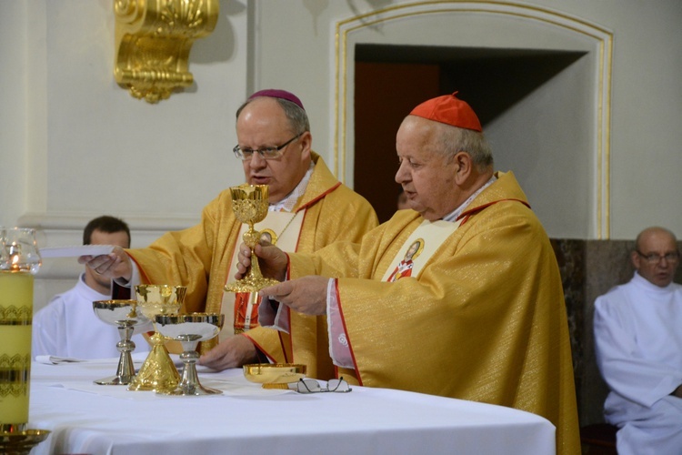 Kard. Dziwisz na Górze św. Anny