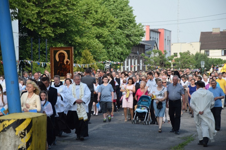 Powitanie ikony MB Częstochowskiej w Leśmierzu