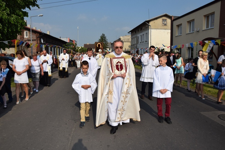 Powitanie ikony MB Częstochowskiej w Leśmierzu