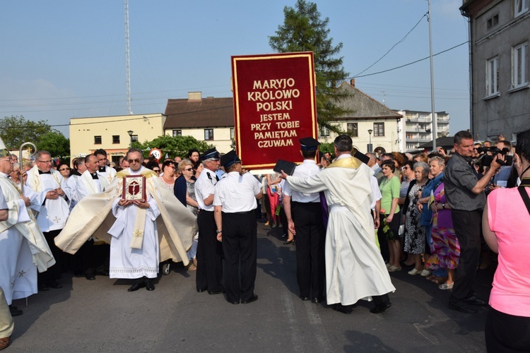 Powitanie ikony MB Częstochowskiej w Leśmierzu