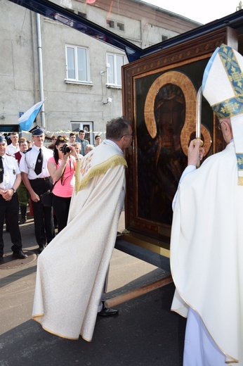 Powitanie ikony MB Częstochowskiej w Leśmierzu