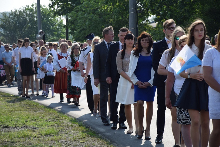 Powitanie ikony MB Częstochowskiej w Leśmierzu