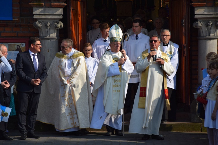 Powitanie ikony MB Częstochowskiej w Leśmierzu