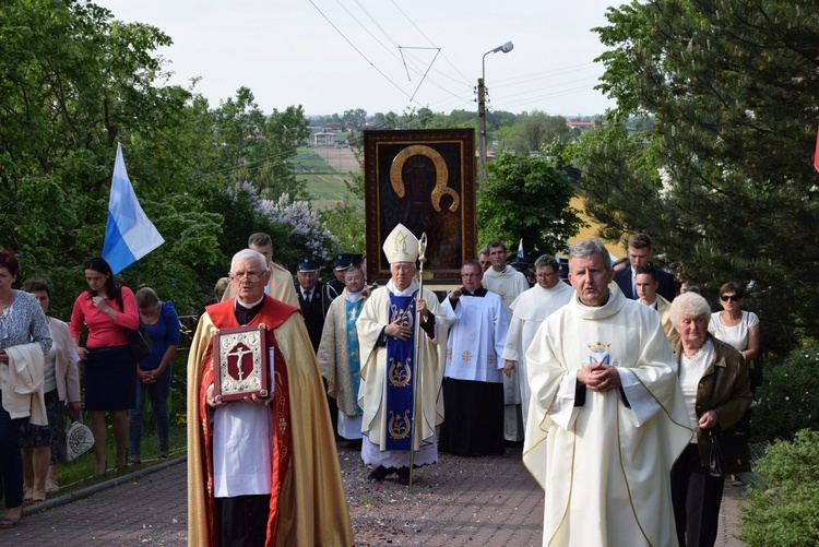 Powitanie ikony MB Częstochowskiej w Górze św. Małgorzaty