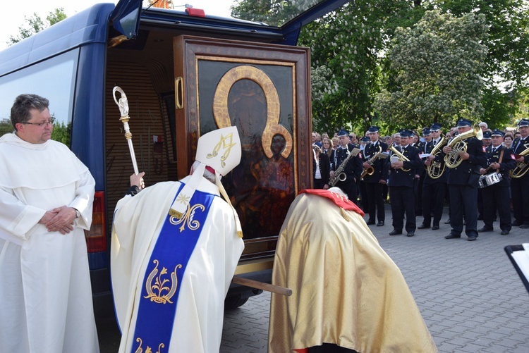 Powitanie ikony MB Częstochowskiej w Górze św. Małgorzaty