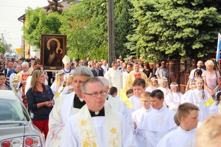 Powitanie ikony MB Częstochowskiej w Piątku