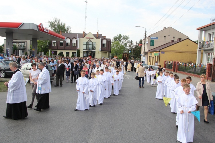 Powitanie ikony MB Częstochowskiej w Piątku