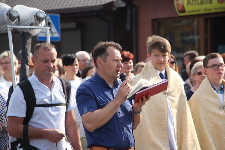 Powitanie ikony MB Częstochowskiej w Piątku