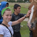 Wolontariusze w Kirgistanie