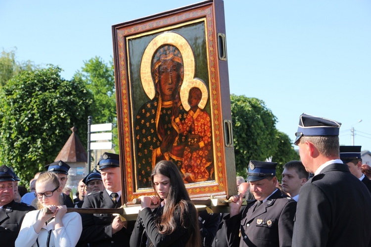 Powitanie ikony MB Częstochowskiej w Bielawach