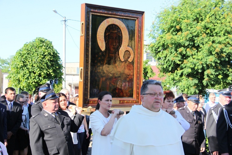 Powitanie ikony MB Częstochowskiej w Bielawach