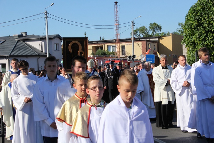 Powitanie ikony MB Częstochowskiej w Bielawach