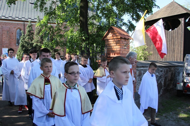 Powitanie ikony MB Częstochowskiej w Bielawach