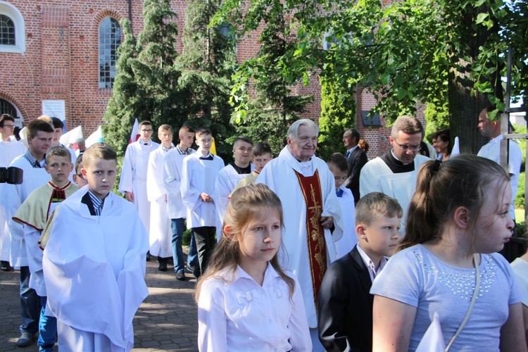 Powitanie ikony MB Częstochowskiej w Bielawach