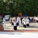 Powitanie ikony MB Częstochowskiej w parafii św. Maksymiliana w Głownie