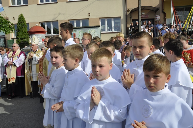 Powitanie ikony MB Częstochowskiej w Dmosinie