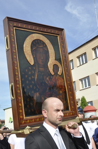 Powitanie ikony MB Częstochowskiej w Dmosinie