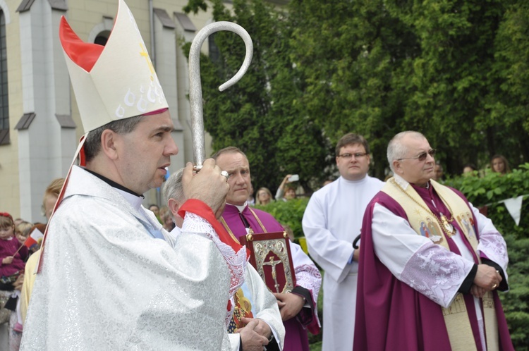 Powitanie ikony MB Częstochowskiej w Domaniewicach