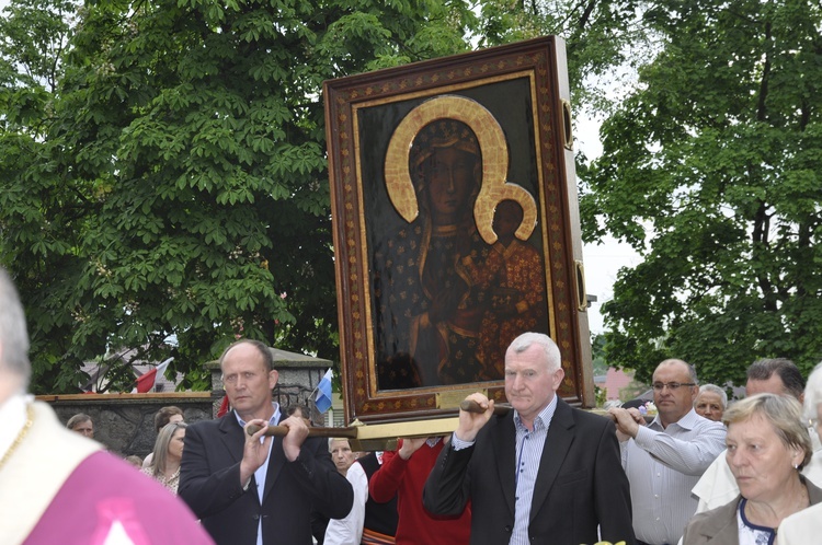 Powitanie ikony MB Częstochowskiej w Domaniewicach