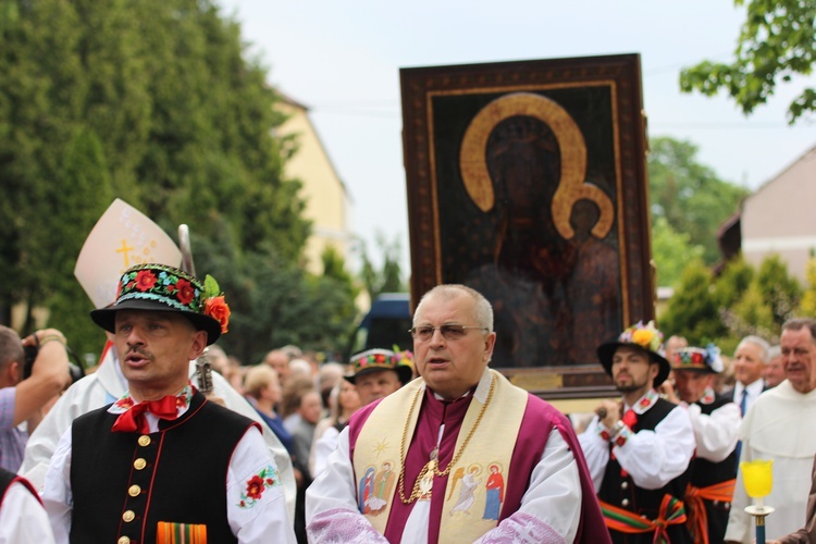 Powitanie ikony MB Częstochowskiej w Domaniewicach