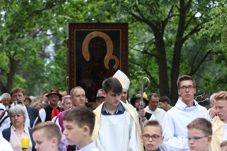 Powitanie ikony MB Częstochowskiej w Domaniewicach