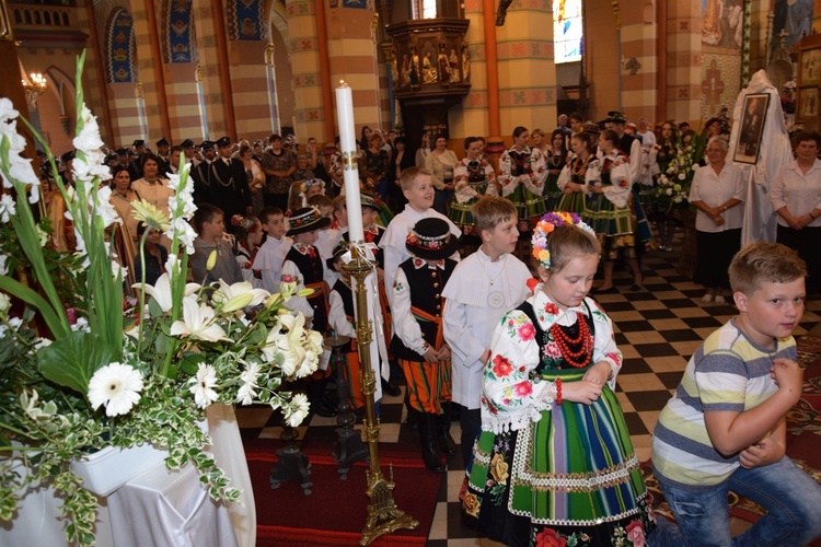 Powitanie ikony MB Częstochowskiej z Złakowie Kościelnym