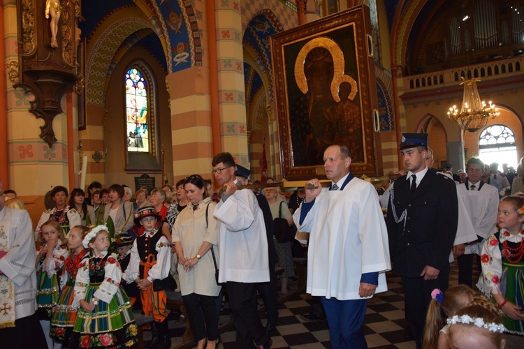 Powitanie ikony MB Częstochowskiej z Złakowie Kościelnym