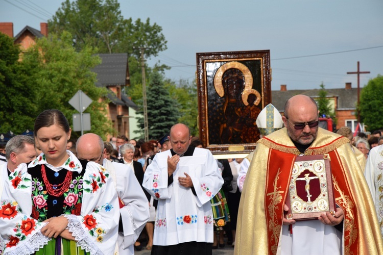 Powitanie ikony MB Częstochowskiej z Złakowie Kościelnym