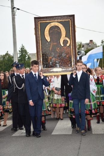 Powitanie ikony MB Częstochowskiej w Zdunach