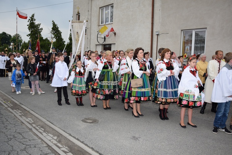 Powitanie ikony MB Częstochowskiej w Zdunach