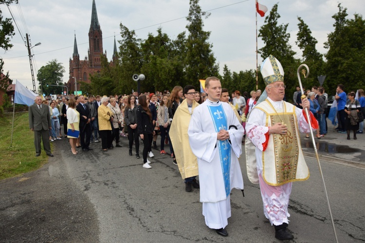 Powitanie ikony MB Częstochowskiej w Zdunach