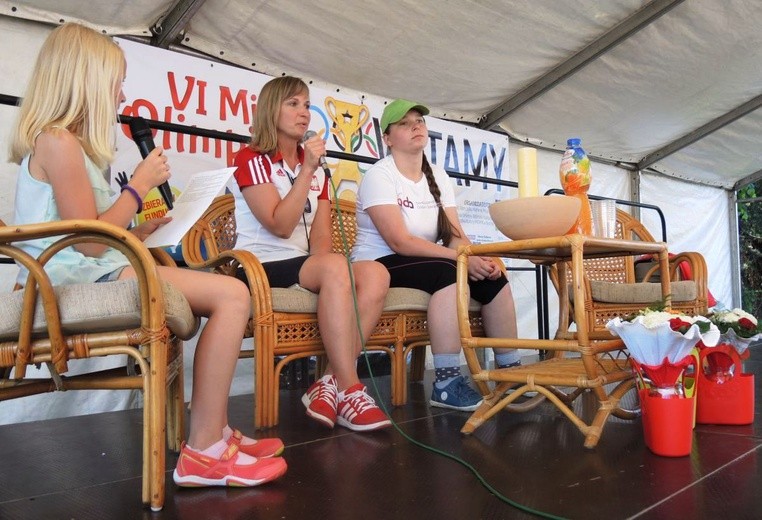 Polskie olimpijki: Beata Bartków-Kwaitkowska i Weronika Krajewska były gośćmi miniolimpiady w Mesznej