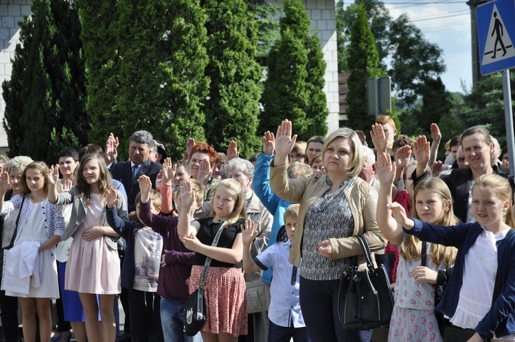 Powitanie ikony MB Częstochowskiej w Bąkowie