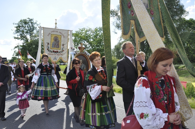 Powitanie ikony MB Częstochowskiej w Bąkowie